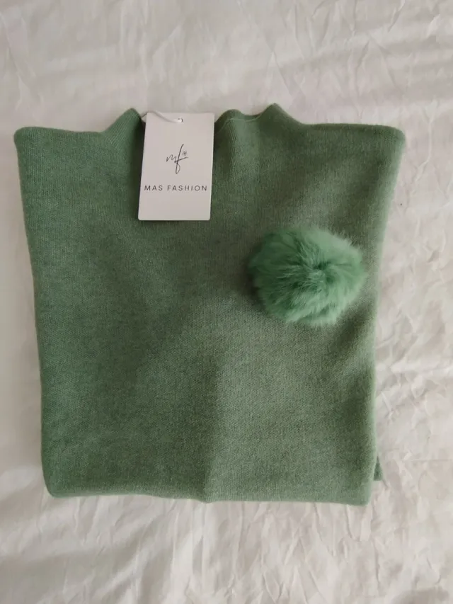 Jersey cuello alto MAS FASHION verde