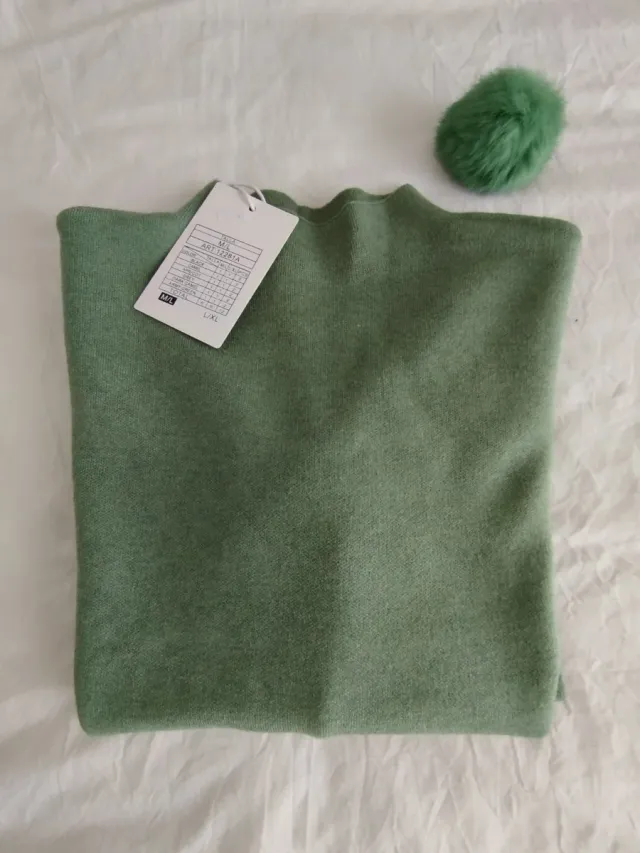 Jersey cuello alto MAS FASHION verde
