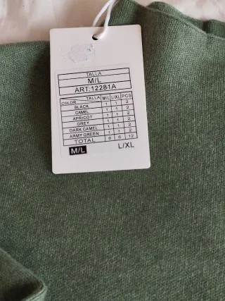 Jersey cuello alto MAS FASHION verde