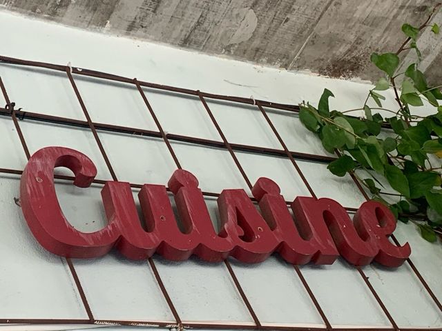 Cartel Cucina Madera Rojo Maison de Monde