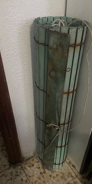 Persiana enrollable verde 194x93