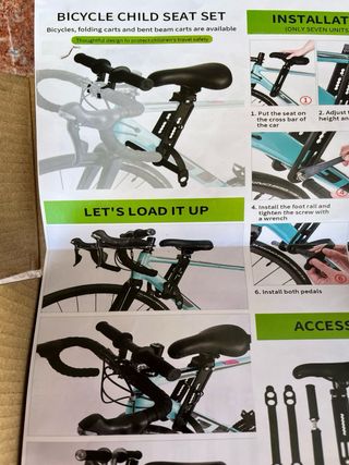 Asiento / Sillín porta niño bicicleta