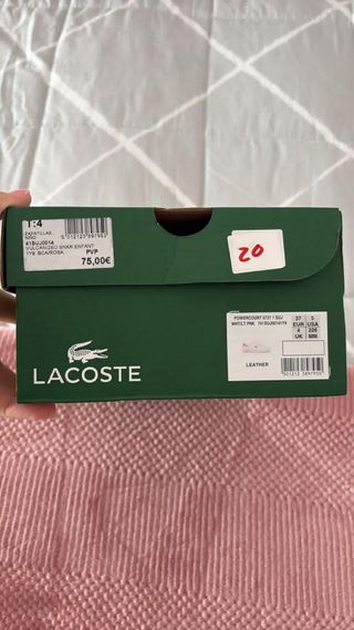 Zapatillas Lacoste Talla 37