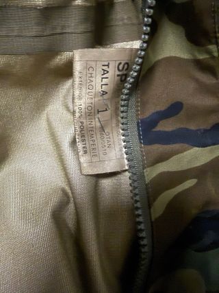 Traje Intemperie Militar - Talla 1