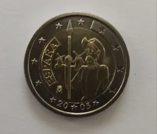 Moneda 2€ Conmemorativa España 2005
