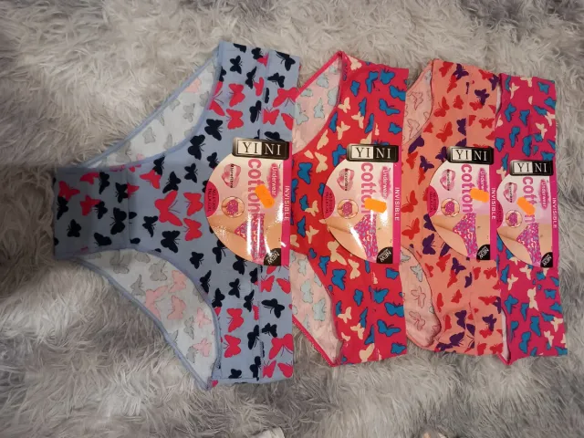 Lote 4 bragas YINI algodón mariposa