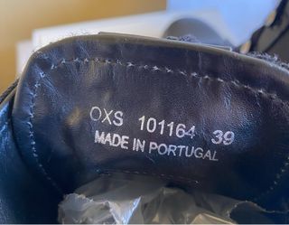 Stivaletti OXS Pelle/Nylon Neri con Lacci