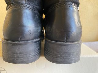 Stivaletti OXS Pelle/Nylon Neri con Lacci