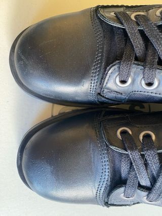 Stivaletti OXS Pelle/Nylon Neri con Lacci