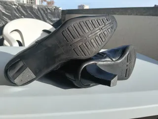 Botines Natalia Blanco Negros Tacón