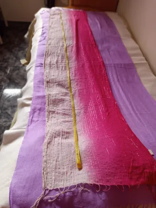 Pashmina y foulard rosa-rosa pálido