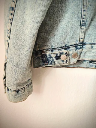 Cazadora vaquera con borreguito ZARA Talla [XL]