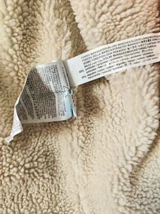 Cazadora vaquera con borreguito ZARA Talla [XL]