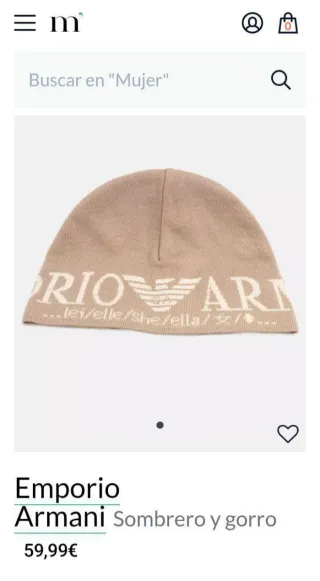 ARMANI gorro A ESTRENAR