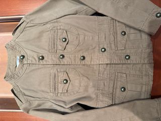 Cazadora mujer beige/marrón