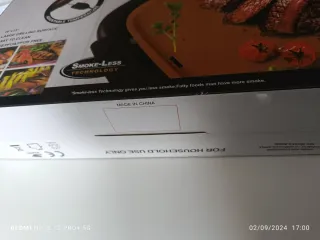 Griglia elettrica per barbecue senza fumo