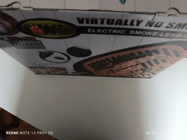 Plancha Eléctrica Barbacoa Sin Humo