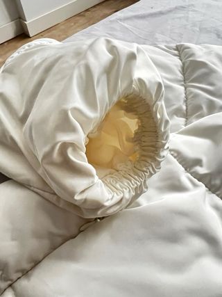 Chaqueta acolchada Stradivarius blanca