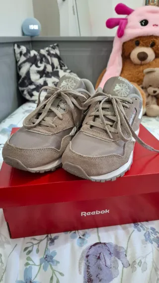 Reebok CL Nylon Beige/Grigio Scarpe