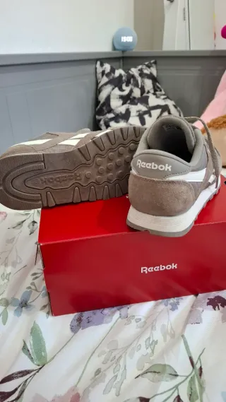 Reebok CL Nylon Beige/Grigio Scarpe