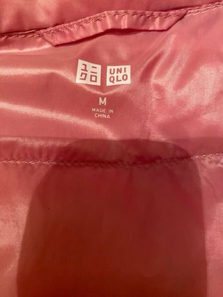 Chaqueta Uniqlo Plumas Rosa Talla M