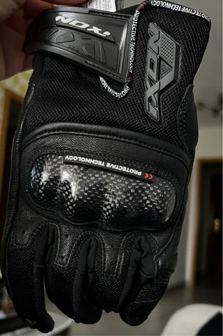 Guantes Moto Ixon RS Rise Air Negros