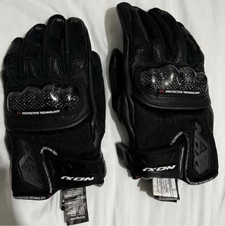 Guantes Moto Ixon RS Rise Air Negros