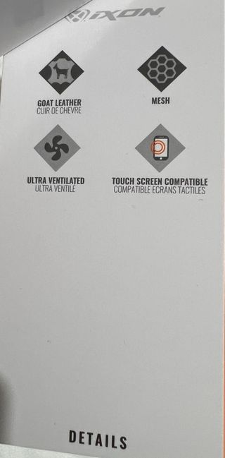 Guantes Moto Ixon RS Rise Air Negros