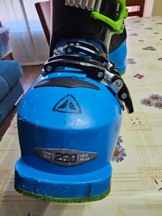 Botas de esquí azules número 34