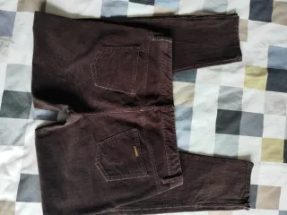 Pantalón Massimo Dutti Marrón Mujer