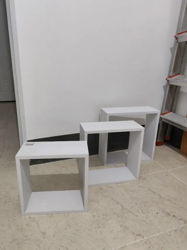 Estantes Cuadrados Blancos (Set de 3)