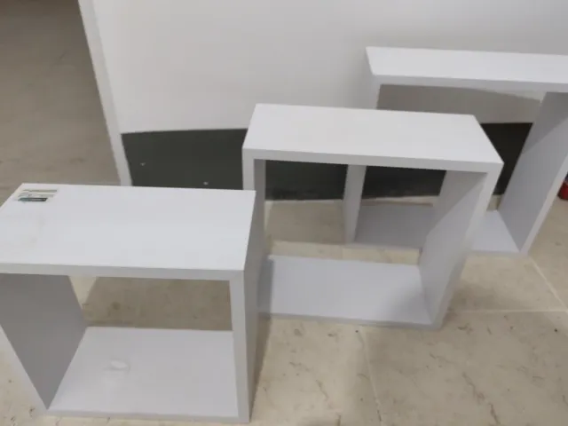 Estantes Cuadrados Blancos (Set de 3)