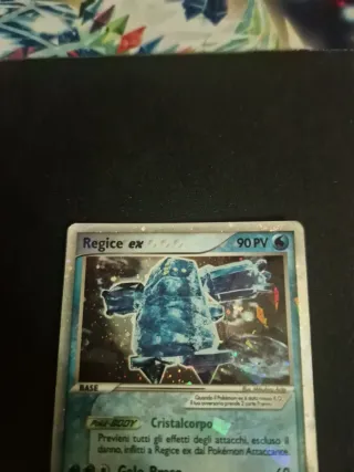Regice ex Vintage Carta Pokémon