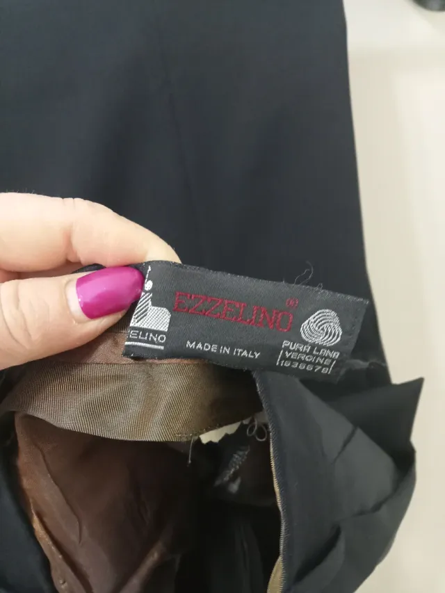 Pantaloni classici uomo neri