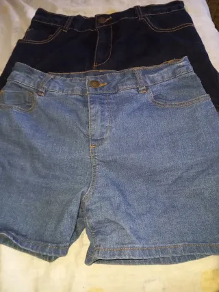 Bermudas vaqueras chica talla 36