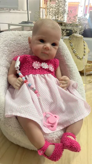 Bebé Reborn realista Ojos de cristal