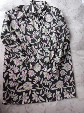 Vestido camisero estampado floral