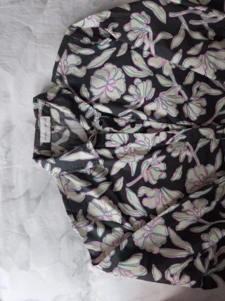 Vestido camisero estampado floral