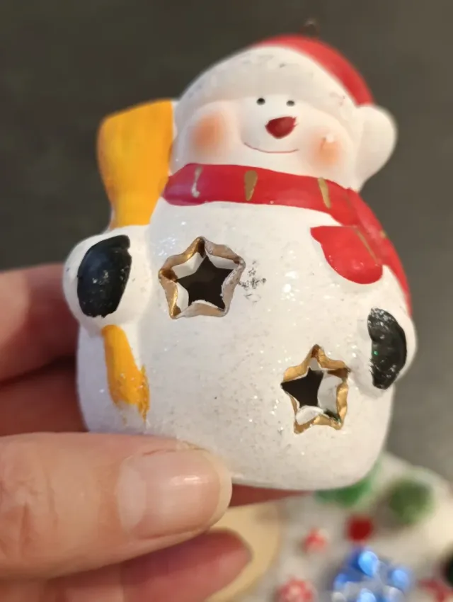 Lanterna Pupazzo Neve Decorazioni Natalizie