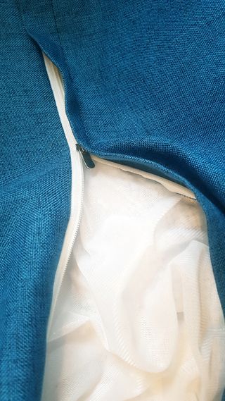 Puf pera XXL desenfundable azul