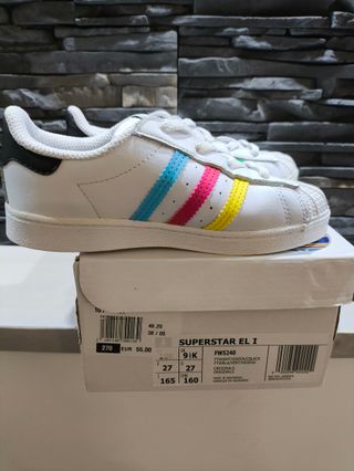 Adidas Superstar Scarpe Bambino Taglia 27