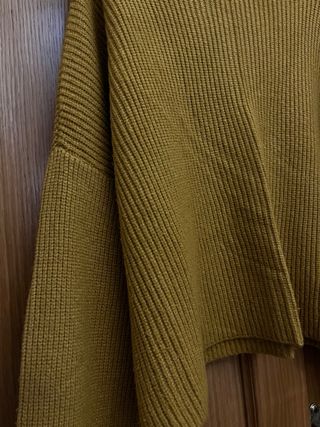 Jersey punto cuello alto mujer