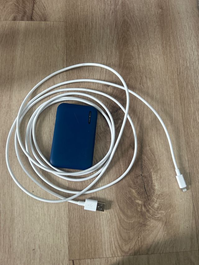 Cargador portátil Cable Lightning Azul