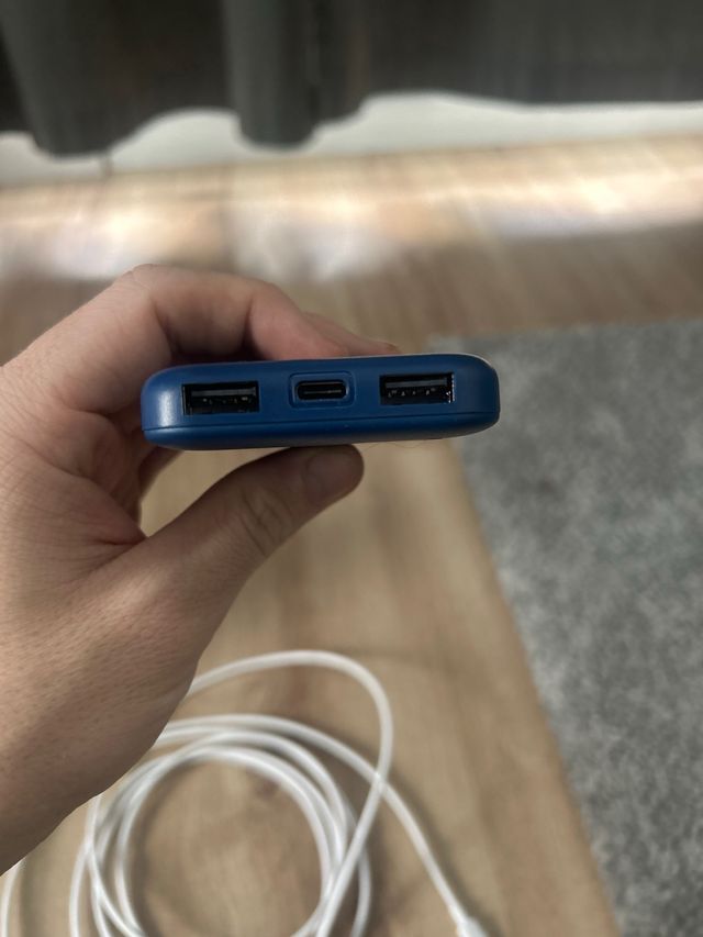 Cargador portátil Cable Lightning Azul