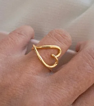 Anillo plata, baño Oro 14k Plata