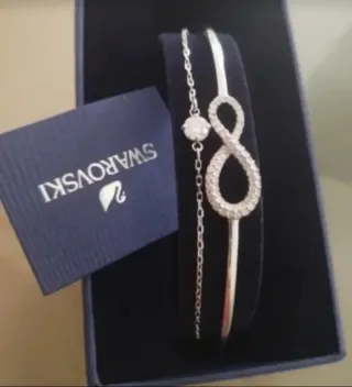 Pulsera Swarovski Infinito Plata