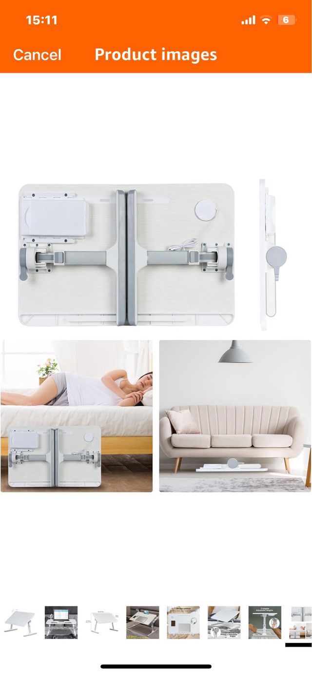 Tavolo pieghevole portatile per laptop