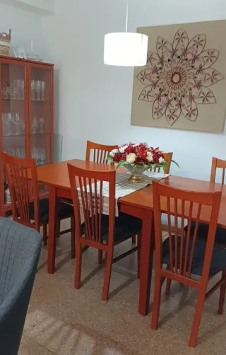 Mesa extensible madera