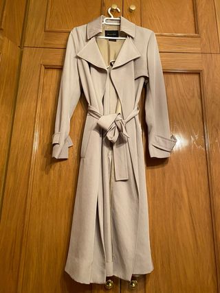 Gabardina Massimo Dutti Beige