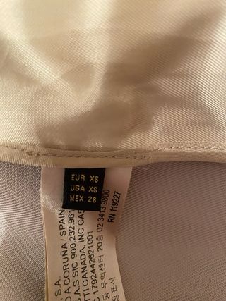 Gabardina Massimo Dutti Beige